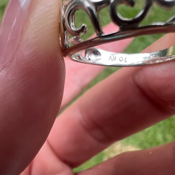 Sterling Silver Open Scroll & Swirl Ring - Picture 13 of 17